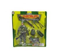 JUNFA 588-78 Набор игровой военный "Фигурка солдата с аксессуарами", 8 предметов, 4 вида в ассортименте