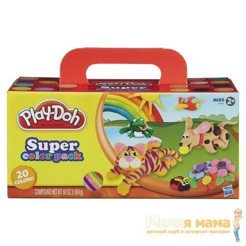 Play Doh A7924 Набор пластилина, 20 банок по 84г