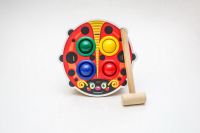 Woodlandtoys 115303 Игровой набор Woodlandtoys Стучалка цветная Божья коровка 4 отверстия 15*15*6,5 см
