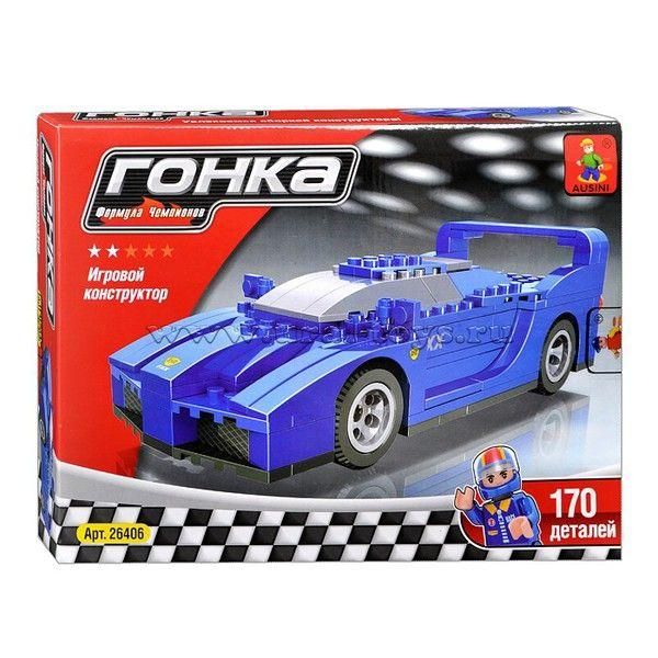 Ausini 26406 Конструктор Гоночная машина "Гонка", 170 дет.