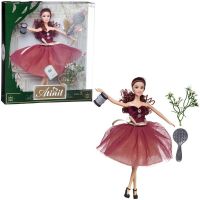 Junfa WJ-22281/2 Кукла Junfa Atinil (Атинил) Яркое настроение (шатенка) в наборе с клатчем и аксессуарами 28см