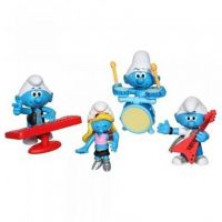 Jakks 56770 Игровой набор из 4-х фигурок Смурфиков с аксессуарами. Музыканты