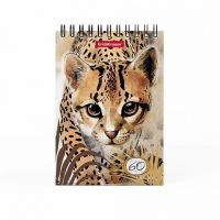 ErichKrause 49667ЕК Блокнот на спирали Wild Cat, А6, 60 листов, клетка