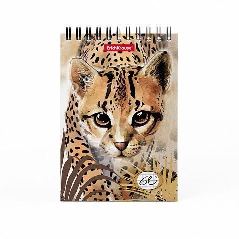 ErichKrause 49667ЕК Блокнот на спирали Wild Cat, А6, 60 листов, клетка
