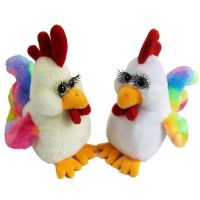 Teddy YSL17861 Мягкая игрушка Петушок белый, 15 см