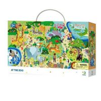 Dodo 300259 Пазл обучающий "Зоопарк", 80 деталей