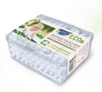 СОЛНЦЕ И ЛУНА 11544-КК Ватные палочки СОЛНЦЕ И ЛУНА ECO с ограничителем 0+, 60 штук