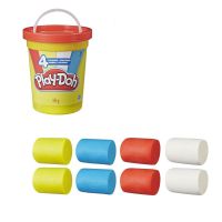 Hasbro E5207 Play-Doh Большая банка пластилина Плей до, 4 классических цвета