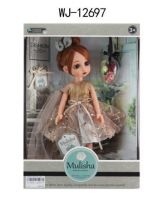 ABtoys (АБтойс) WJ-12697 Кукла ABtoys Emily Mulisha с бантиком и аксессуарами, 33см