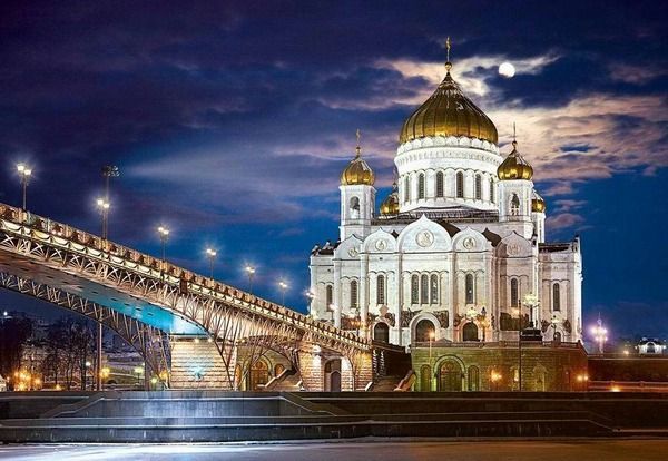 Пазл Castorland 1500 деталей Храм Христа-Спасителя, средний размер элементов 1,6?1,4 см