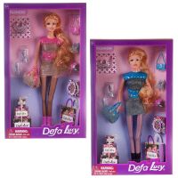 DEFA 8285d Кукла Defa Lucy Модная девушка 29см 2 вида в наборе с аксессуарами