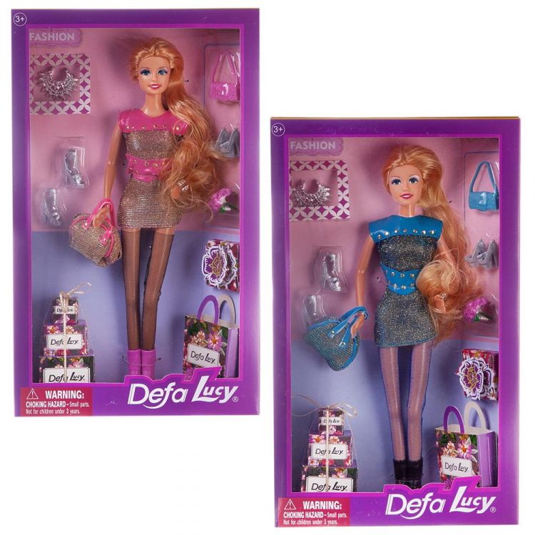 DEFA 8285d Кукла Defa Lucy Модная девушка 29см 2 вида в наборе с аксессуарами
