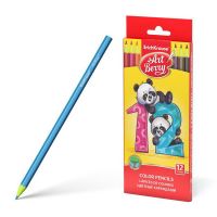 ErichKrause 46428ЕК Пластиковые цветные карандаши шестигранные ArtBerry, 12 цветов