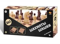 ABtoys S-00185 Шахматы магнитные и шашки 2 в 1
