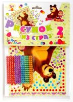 Набор для творчества. Рисунок из страз 2 "Маша и Медведь"