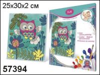 Docha&Mama 57394 Роспись по холсту Совенок, 25х30 см 