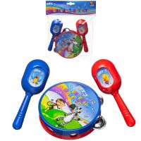 ABtoys (АБтойс) D-00080 Набор музыкальных инструментов ABtoys DoReMi Baby Веселый оркестр бубен и маракасы