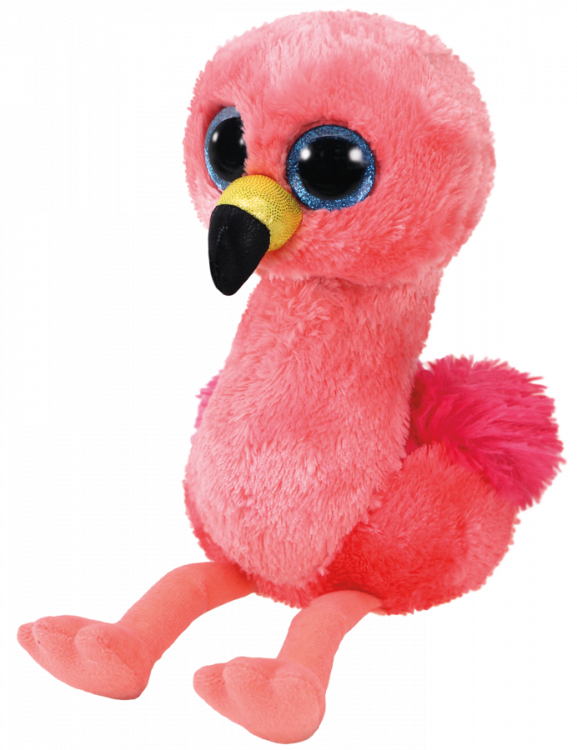 TY 36848 Beanie Boo's Мягкая игрушка Розовый фламинго Gilda, 15 см