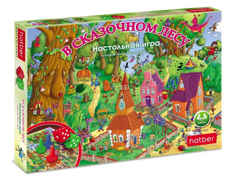 Hatber Ин2-20824 Настольня игра Hatber ходилка В сказочном лесу с кубиком и фишками 50*70 см в подарочной коробке Hatber Ин2-20824 Настольня игра Hatber ходилка В сказочном лесу с кубиком и фишками 50*70 см в подарочной коробке