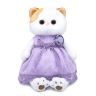 BUDI BASA LK24-026 Мягкая игрушка Кошечка Ли-Ли в лавандовом платье, 26 см