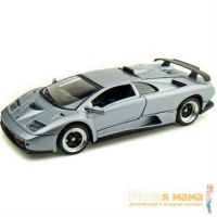 Motormax 73168 Коллекционная модель машины Lamborghini Diablo GT, 1:18, серый металлик
