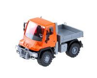 ЛЕНА 08882 Машинка ЛЕНА Самосвал бортовой Мерседес Unimog U 500 оранжевый 17,5см