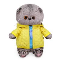BUDI BASA BB-077 Мягкая игрушка BUDI BASA Кот Басик BABY в стеганой курточке 20 см