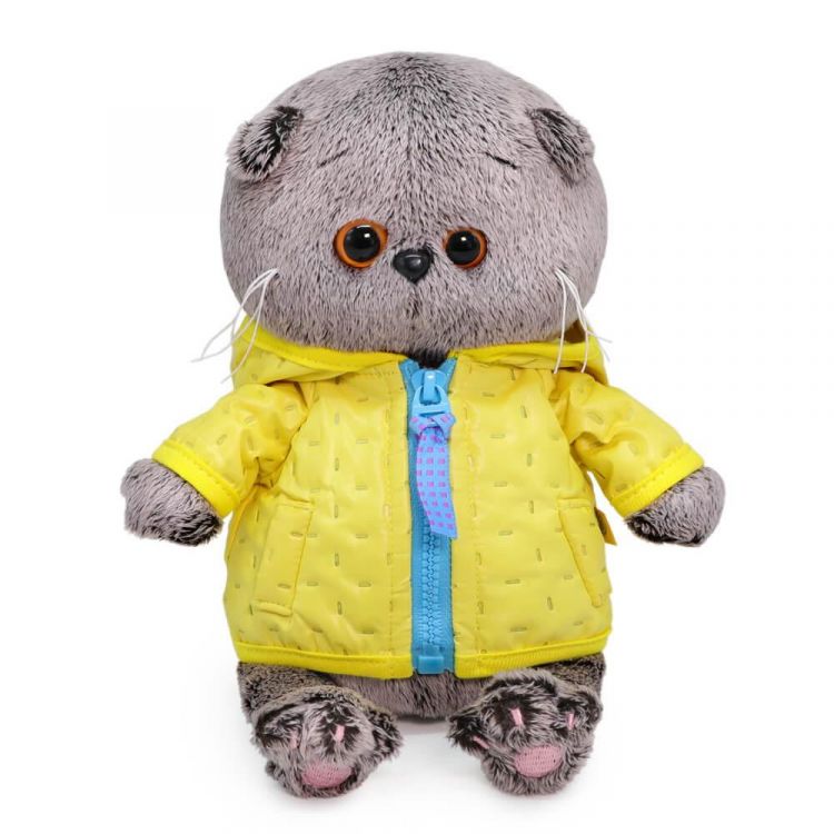 BUDI BASA BB-077 Мягкая игрушка BUDI BASA Кот Басик BABY в стеганой курточке 20 см