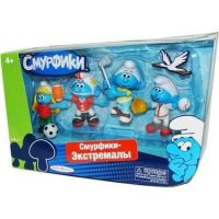 Jakks 61275 Игровой набор из 4-х фигурок Смурфиков с аксессуарами. Экстремалы