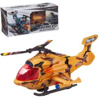 ABtoys (АБтойс) 5602B/песочный Вертолет боевой Junfa, электромеханический, свет, звук, в коробке 26,5х12,5х11см, песочный