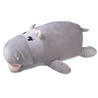 ABtoys M4977 Мягкая игрушка Super soft Бегемот серый, 45 см