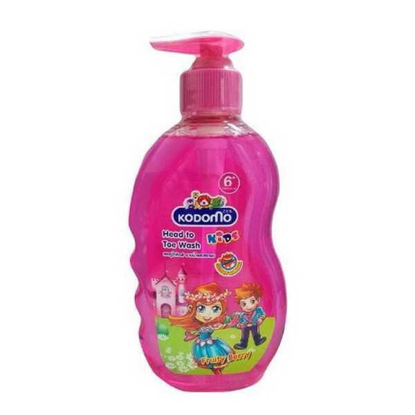 Lion Kodomo 028388 LION KODOMO Средство для мытья "От макушки до пяточек" Фруктово-ягодный для детей 6+, с дозатором, 400 мл, Тайланд