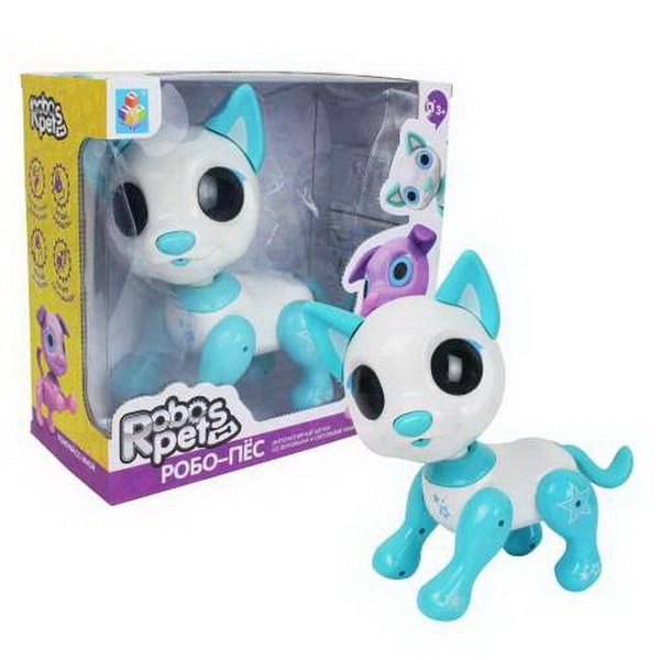 1TOY Т14335 Робо-пёс белый