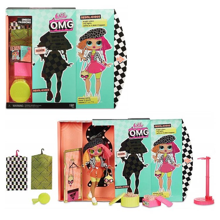 LOL 560579 Кукла ЛОЛ Сюрприз OMG Fashion Neonlicious, 23 см
