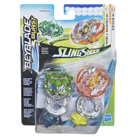 Hasbro E4604 Bey Blade Бейблэйд Волчки СлингШок, 2 шт.