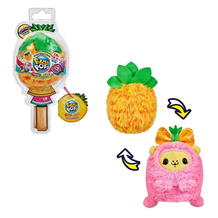 Moose 75417 Pikmi Pops Плюшевая фигурка Pikmi Flips «Фруктовый Праздник», ананас