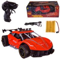ABtoys (АБтойс) C-00477R Машинка на радиоуправлении Abtoys гоночная 2,4Ггц, резиновые колеса, аккумуляторный блок, красная-3 1:18