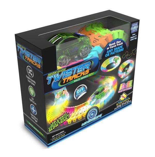 Mindscope TT221RG Трек, светящийся в темноте, 220 деталей + 1 гоночная машина