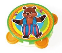 Рыжий Кот И-6399 Игрушка музыкальная Бубен маленький Мишка