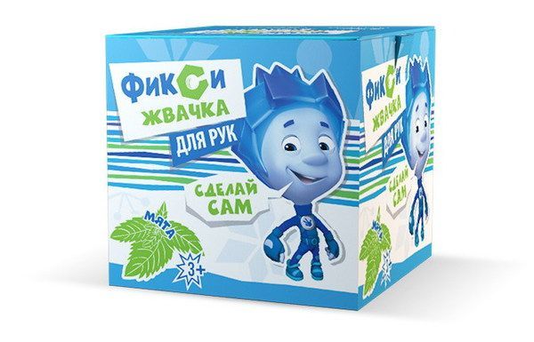 ПК ВИСМА 881пл Набор для экспериментов. Фикси-опыты. Жвачка для рук "Мята"
