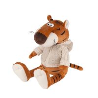 Maxitoys MT-MRT022112-20 Мягкая Игрушка Maxitoys Luxury, Тигр Костян в Меховом Худи, 20 см СИМВОЛ ГОДА 2022