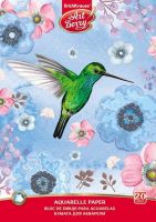 ErichKrause 45437EK Альбом для рисования с бумагой для акварели на клею ArtBerryColibri 2, А4, 20 листов