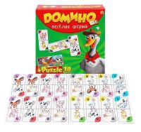 Рыжий Кот ИН-6753 Игра настольная Домино Веселая ферма