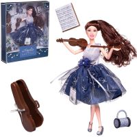 ABtoys (АБтойс) PT-01620 Кукла ABtoys "Amelia. Вечерний раут" со скрипкой, темные волосы 30см