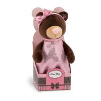 Orange Toys M9030/25 Choco&Milk Мягкая игрушка Медведь девочка Блеск, 25 см