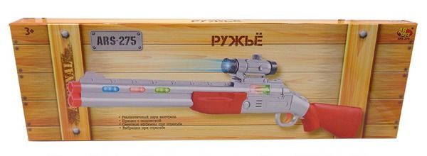 ABtoys ARS-275 Arsenal Игрушечное ружье с прицелом, со световыми и звуковыми эффектами, на батарейках