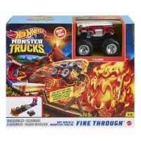 Mattel GYL09 Игровой набор Mattel Hot Wheels Монстр-трак с главным героем Поединок с Саблезубым тигром