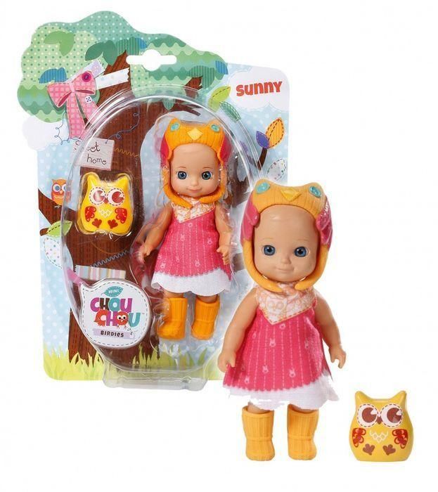 Zapf Creation Chou Chou 920-060 Мини-птичка Шу Шу Кукла 12 см, 2 волна Sunny