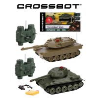 Crossbot 870634 Танковый бой р/у Crossbot, 2 танка "Т34 и Abrams M1A2" 1:32