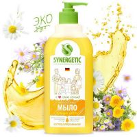 SYNERGETIC 105056 Жидкое мыло SYNERGETIC Полевые цветы 0,5л